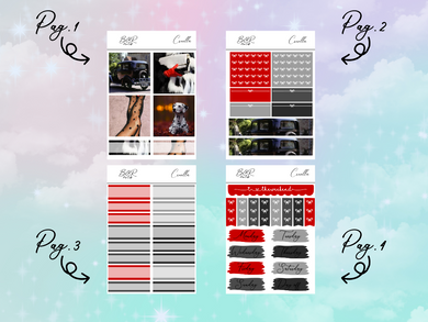 Cruella PP Weeks kit | EC Planner Stickers