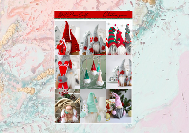 RTS Christmas gnome Deluxe kit | Standard Vertical Planner Stickers