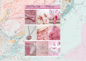 Pink princess Deluxe kit | Standard Vertical Planner Stickers