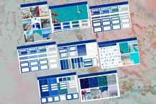 Load image into Gallery viewer, Mykonos Deluxe kit | Standard Vertical Planner Stickers