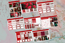 Load image into Gallery viewer, Roses are Red Deluxe kit | Standard Vertical Planner Stickers
