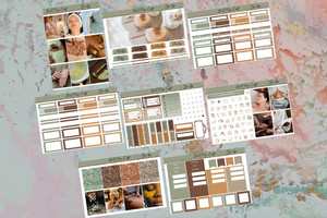 Spa day Deluxe kit | Standard Vertical Planner Stickers