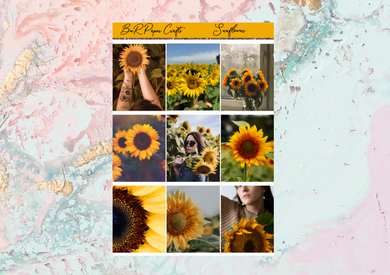 Sunflower Deluxe kit | Standard Vertical Planner Stickers