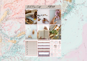 Milk bath Base kit | Standard Vertical Planner Stickers