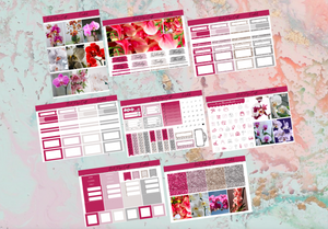 Orchids Deluxe kit | Standard Vertical Planner Stickers