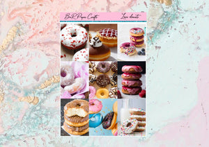 Love donuts FULL BOXES only | Standard Vertical Planner Stickers