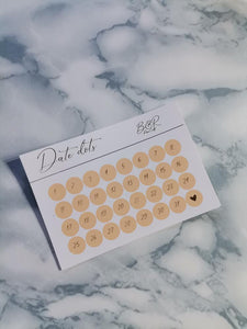 Date dots | Foil Planner Stickers | Standard Vertical Planner Stickers