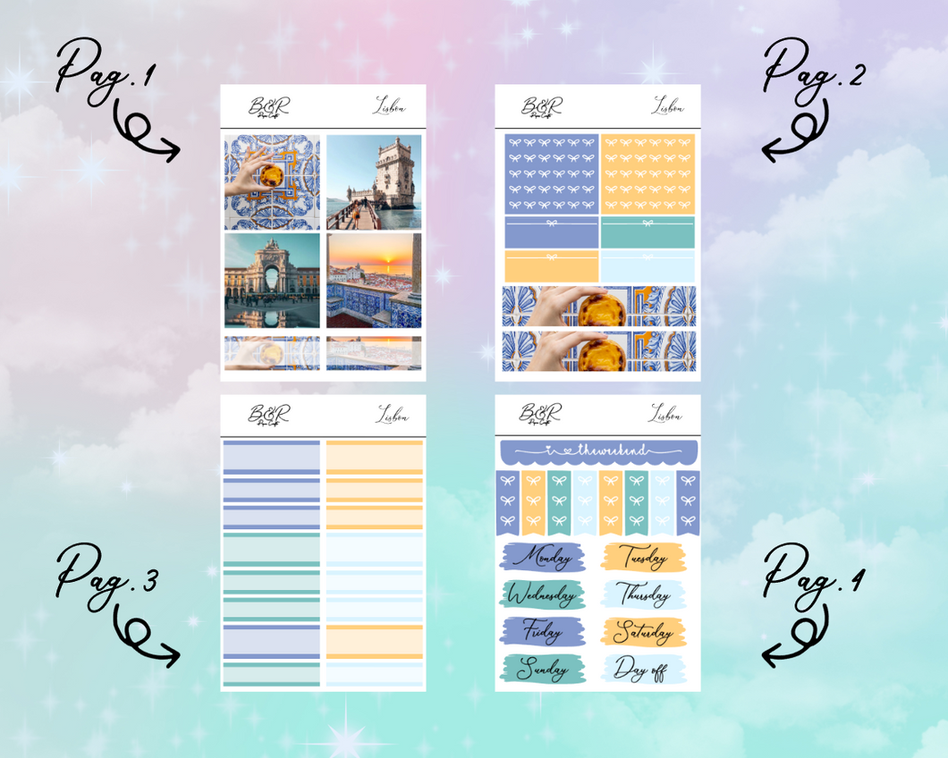 PP Weeks kit | EC Planner Stickers