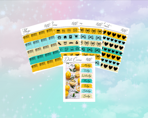 PP weeks add on | Foil Planner Stickers| EC Planner Stickers