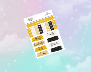 PP Weeks kit | EC Planner Stickers