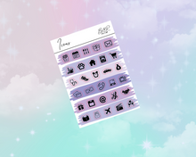 Load image into Gallery viewer, PP weeks add on | Foil Planner Stickers| EC Planner Stickers