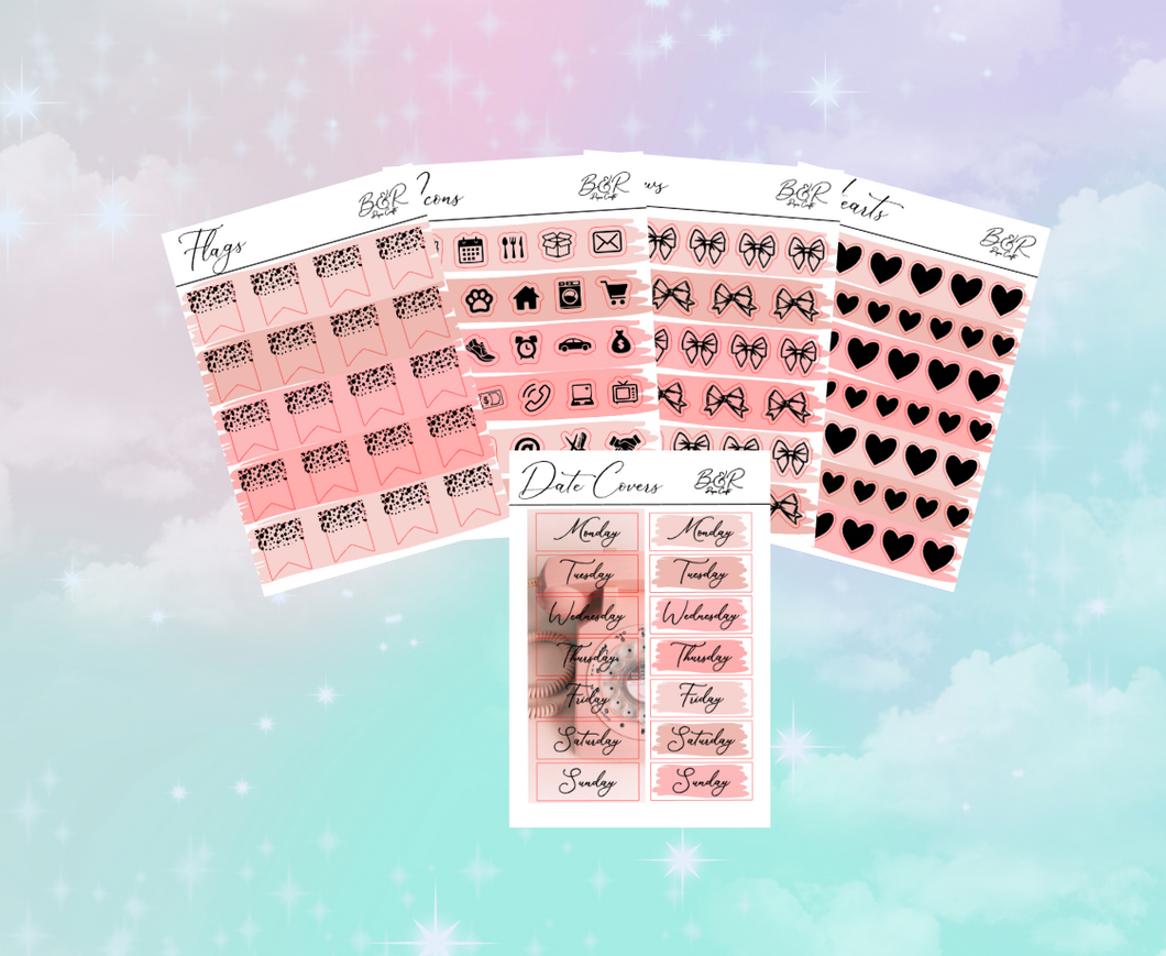 PP weeks add on | Foil Planner Stickers| EC Planner Stickers