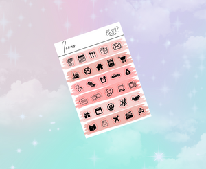 PP weeks add on | Foil Planner Stickers| EC Planner Stickers