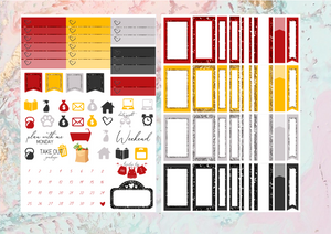 Queen of hearts Mini kit | EC Planner Stickers