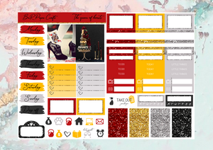 Queen of hearts Micro kit | EC Planner Stickers