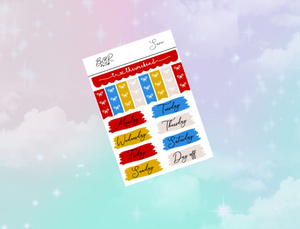 PP Weeks kit | EC Planner Stickers