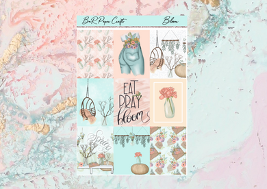 Bloom Mini kit | Standard Vertical Planner Stickers