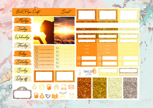 Sunset Micro kit | EC Planner Stickers