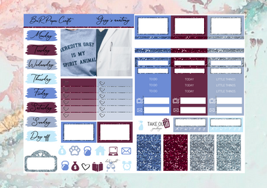 Grey's Anatomy Micro kit | EC Planner Stickers