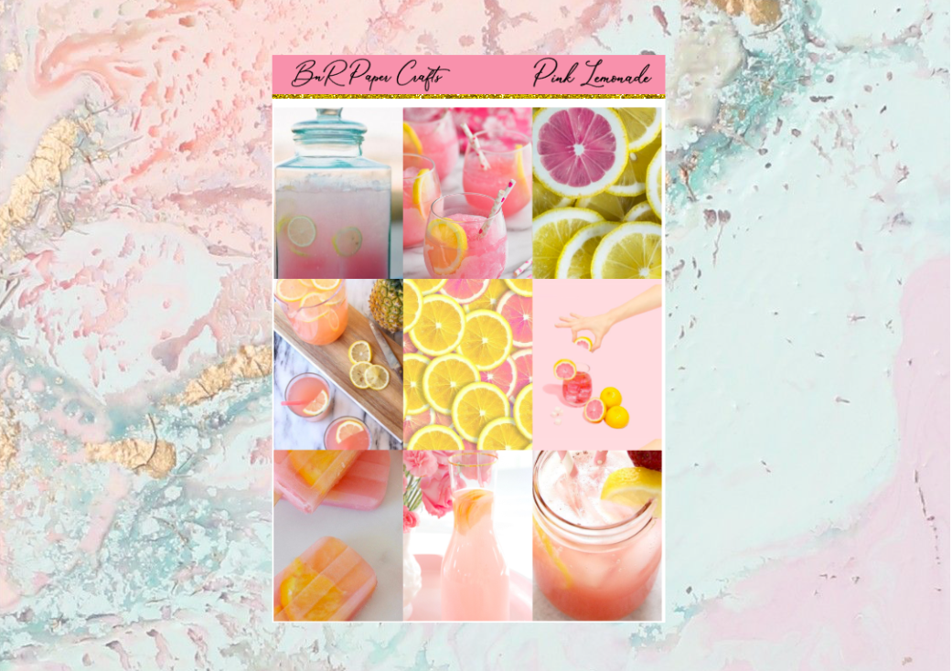 Pink Lemonade Mini kit | EC Planner Stickers