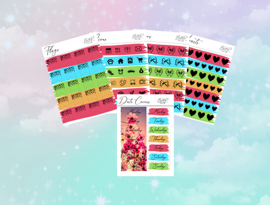 PP weeks add on | Foil Planner Stickers| EC Planner Stickers