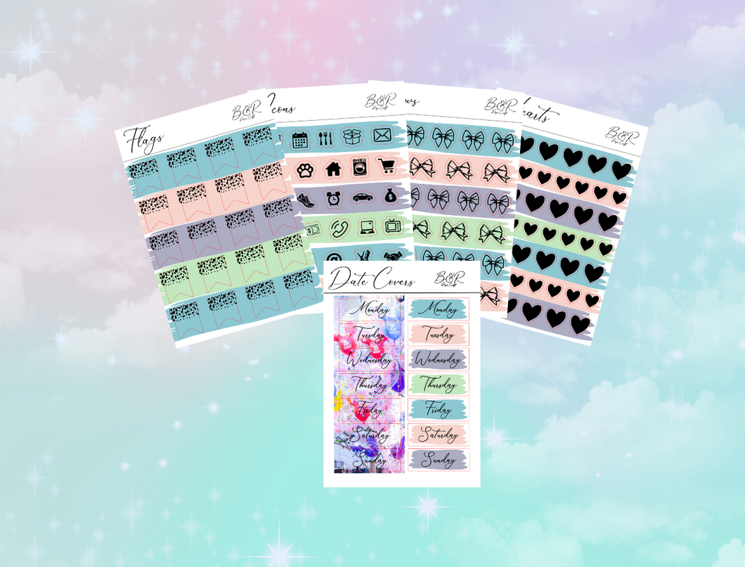 PP weeks add on | Foil Planner Stickers| EC Planner Stickers