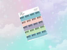 Load image into Gallery viewer, PP weeks add on | Foil Planner Stickers| EC Planner Stickers