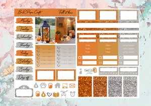 Fall at home Micro kit | EC Planner Stickers