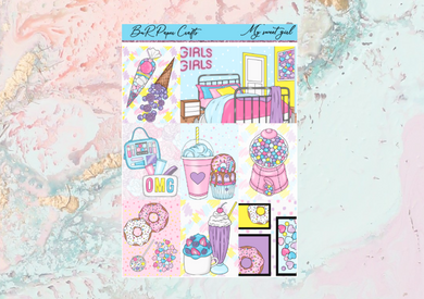 My sweet girl Mini kit | EC Planner Stickers