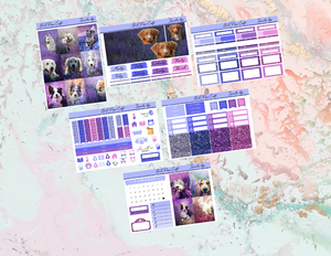 Lavender dog Mini kit | EC Planner Stickers