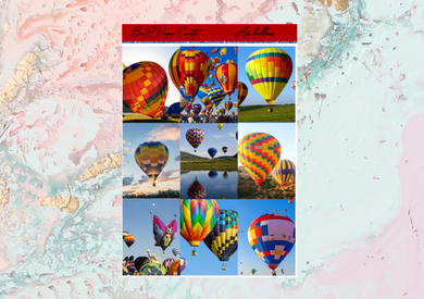 Air Balloons Mini kit | Standard Vertical Planner Stickers