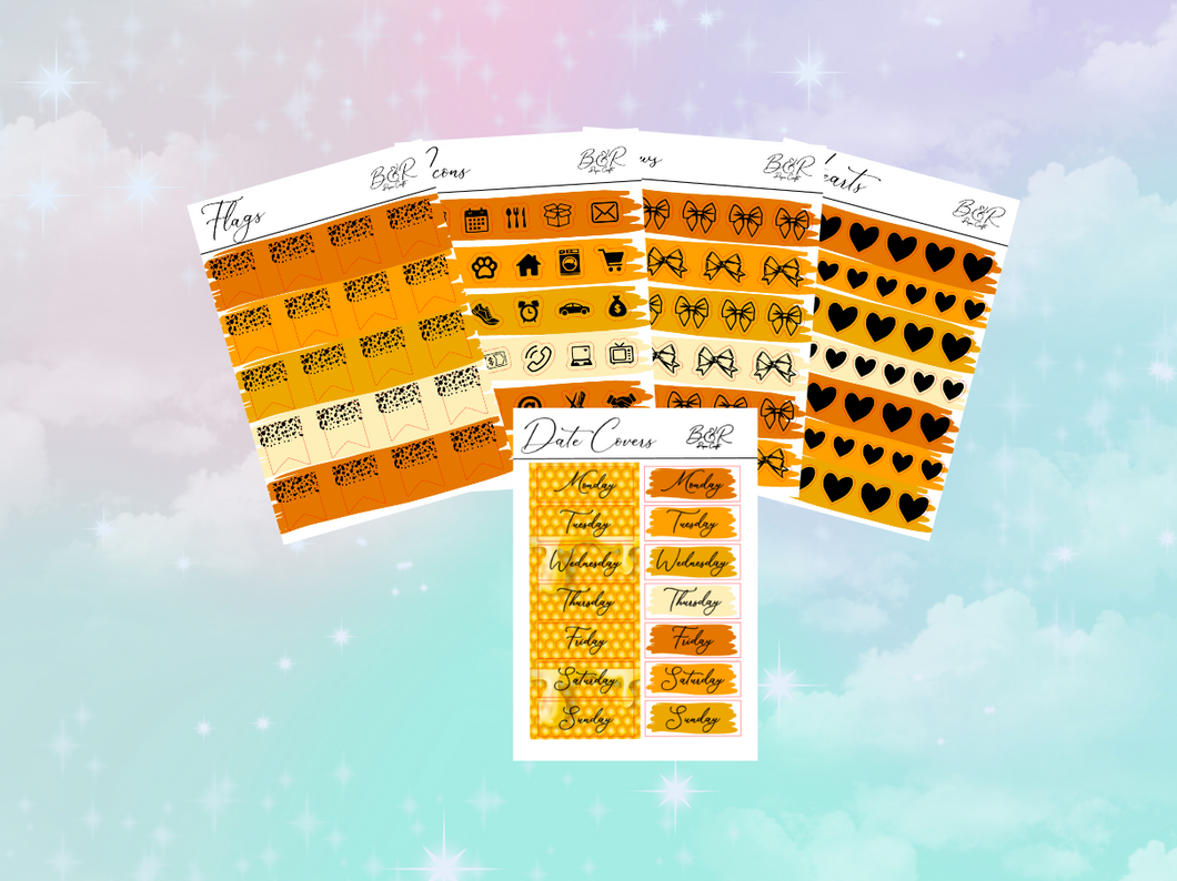 PP weeks add on | Foil Planner Stickers| EC Planner Stickers