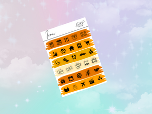 PP weeks add on | Foil Planner Stickers| EC Planner Stickers