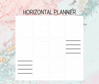 Horizontal Plan B Planner | Foil Planner Stickers | Standard vertical planner