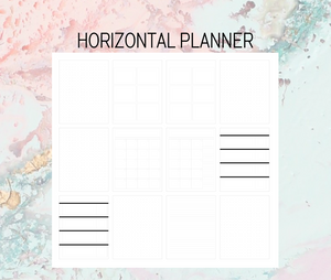 Horizontal Plan B Planner | Foil Planner Stickers | Standard vertical planner