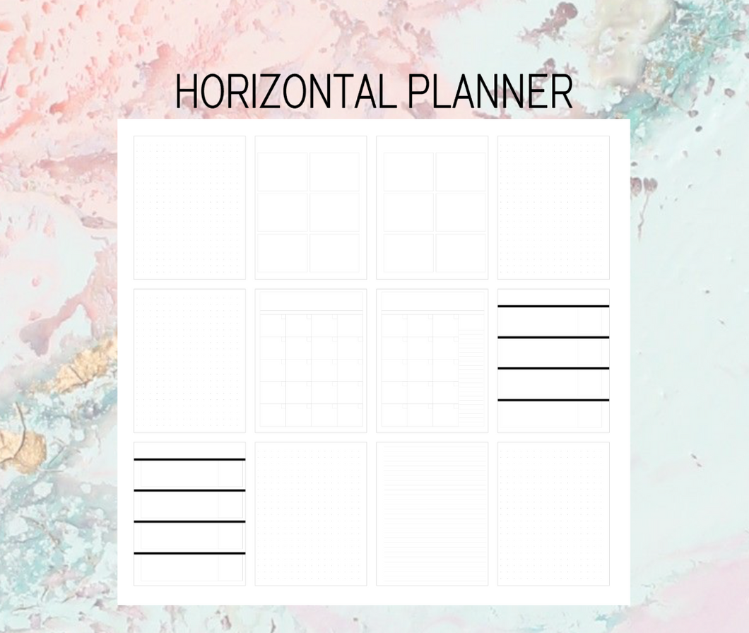 Horizontal Plan B Planner | Foil Planner Stickers | Standard vertical planner
