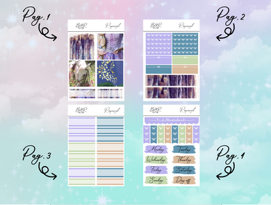 Rapunzel PP Weeks kit | EC Planner Stickers