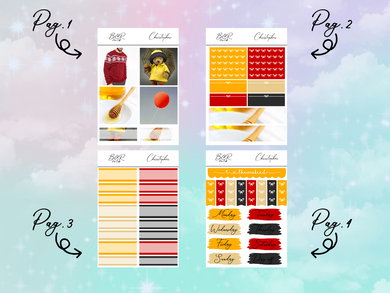 Christopher PP Weeks kit | EC Planner Stickers