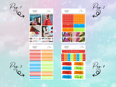 Elena PP Weeks kit | EC Planner Stickers