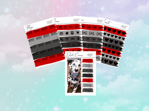 Cruella PP weeks add on | Foil Planner Stickers| EC Planner Stickers