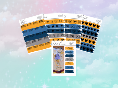 Jane PP weeks add on | Foil Planner Stickers| EC Planner Stickers