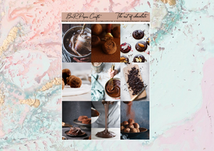 The art of chocolate Mini kit | Standard Vertical Planner Stickers