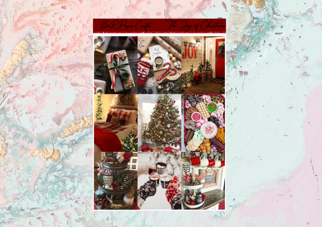 The Joy of Christmas Mini kit | Standard Vertical Planner Stickers