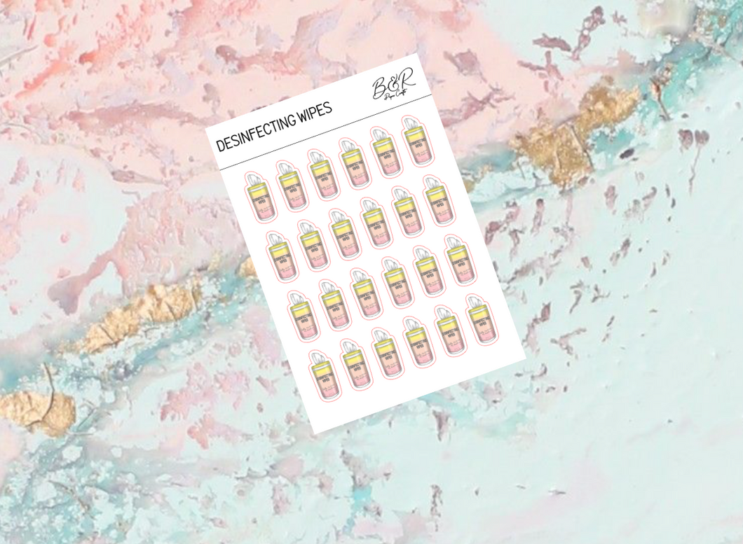 Desinfecting Wipes icon | Planner Stickers | Standard Vertical Planner Stickers