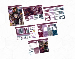 Lilac fall Mini kit | Standard Vertical Planner Stickers