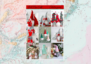 Christmas gnome Mini kit | Standard Vertical Planner Stickers