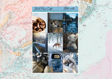 Load image into Gallery viewer, Blue winter Mini kit | Standard Vertical Planner Stickers
