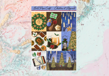 Load image into Gallery viewer, Christmas at Hogwards Mini kit | Standard Vertical Planner Stickers