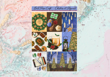 Load image into Gallery viewer, Christmas at Hogwards Deluxe kit | Standard Vertical Planner Stickers