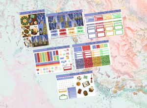 Christmas at Hogwards Mini kit | Standard Vertical Planner Stickers